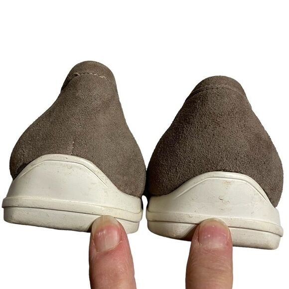 Taryn Rose Taupe Nubuck Suede Driving Loafers size 43.5 or 10.5 Men’s - Picture 5 of 9